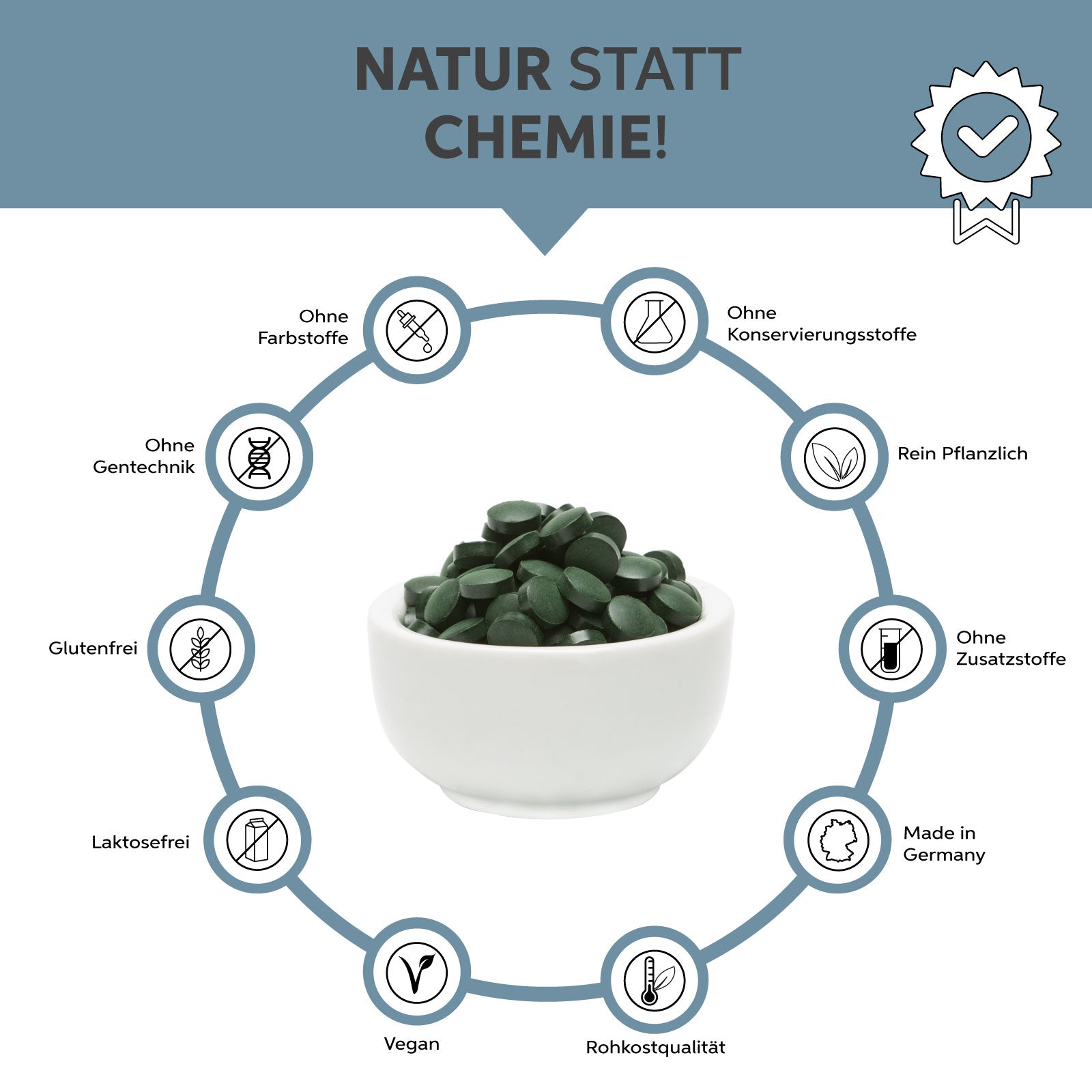 Bio Spirulina Presslinge Eltabia