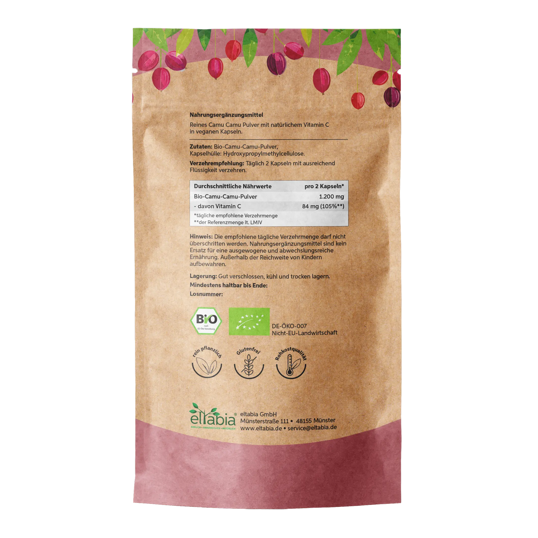 Bio Camu Camu Kapseln Eltabia