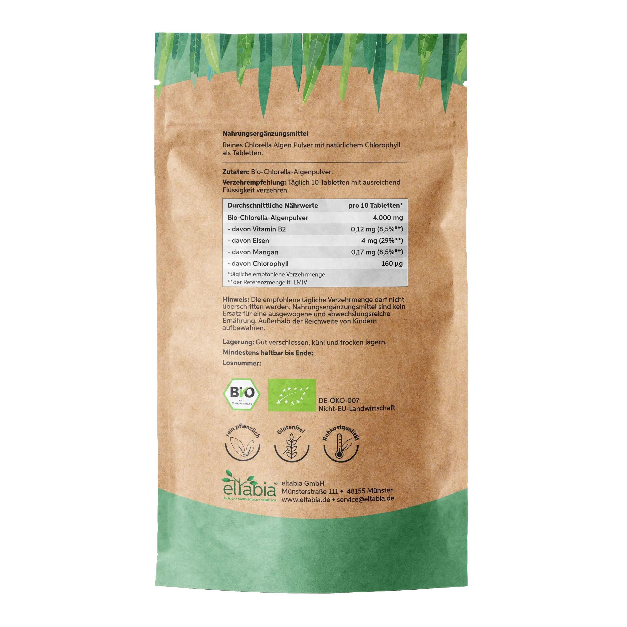 Bio Chlorella Presslinge Eltabia