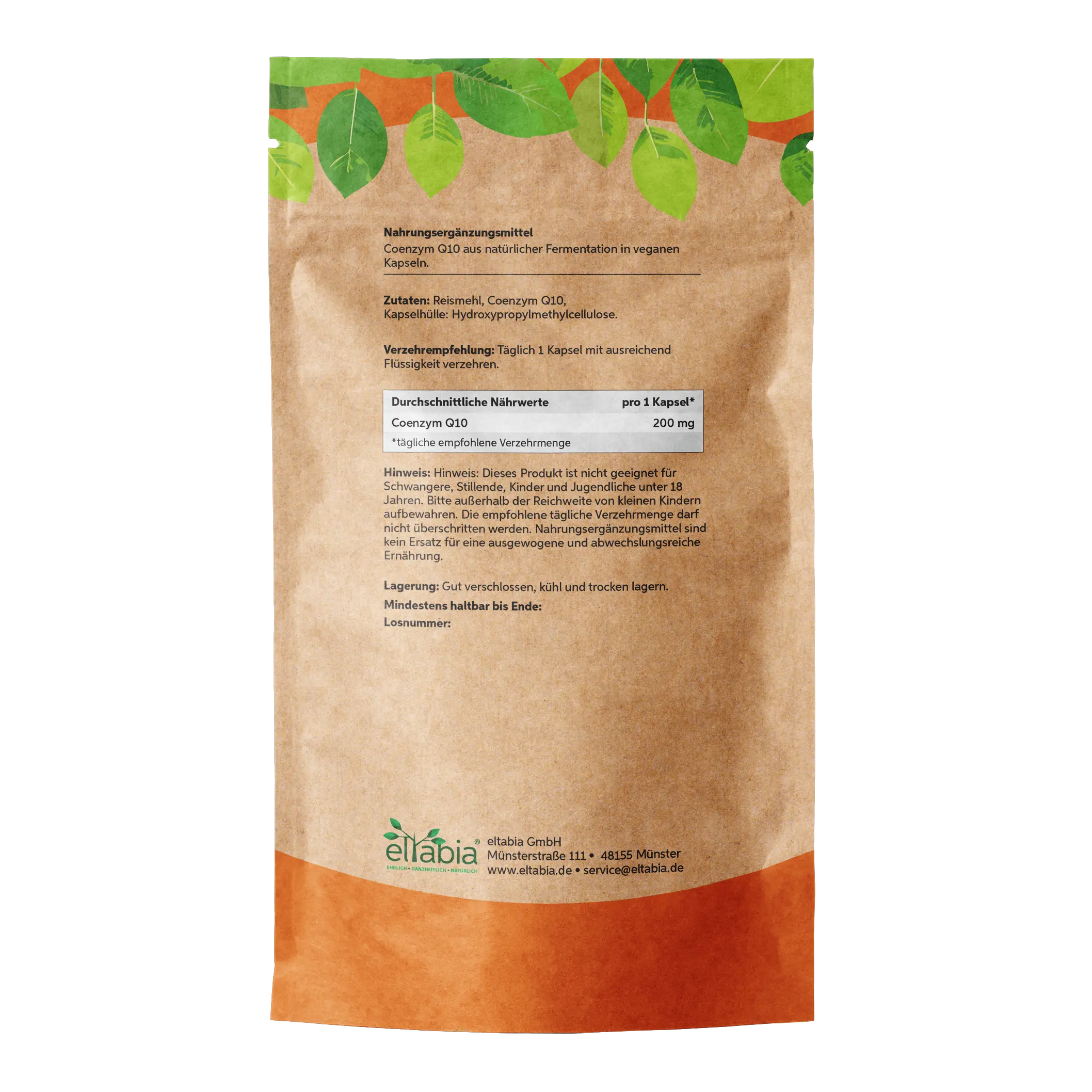 Coenzym Q10 Kapsel hochdosiert 200mg/Kapsel Eltabia