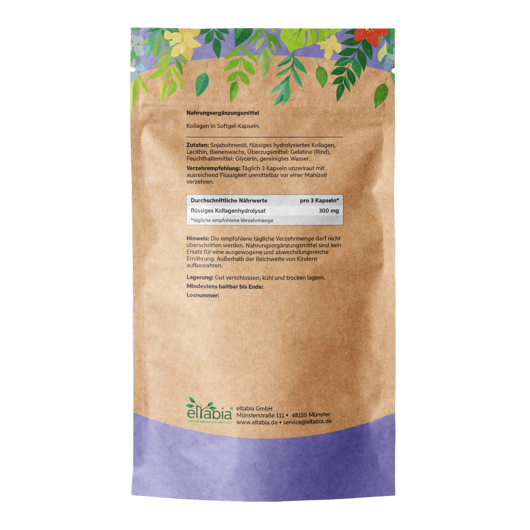 Kollagen Hydrolysat Kapseln Eltabia