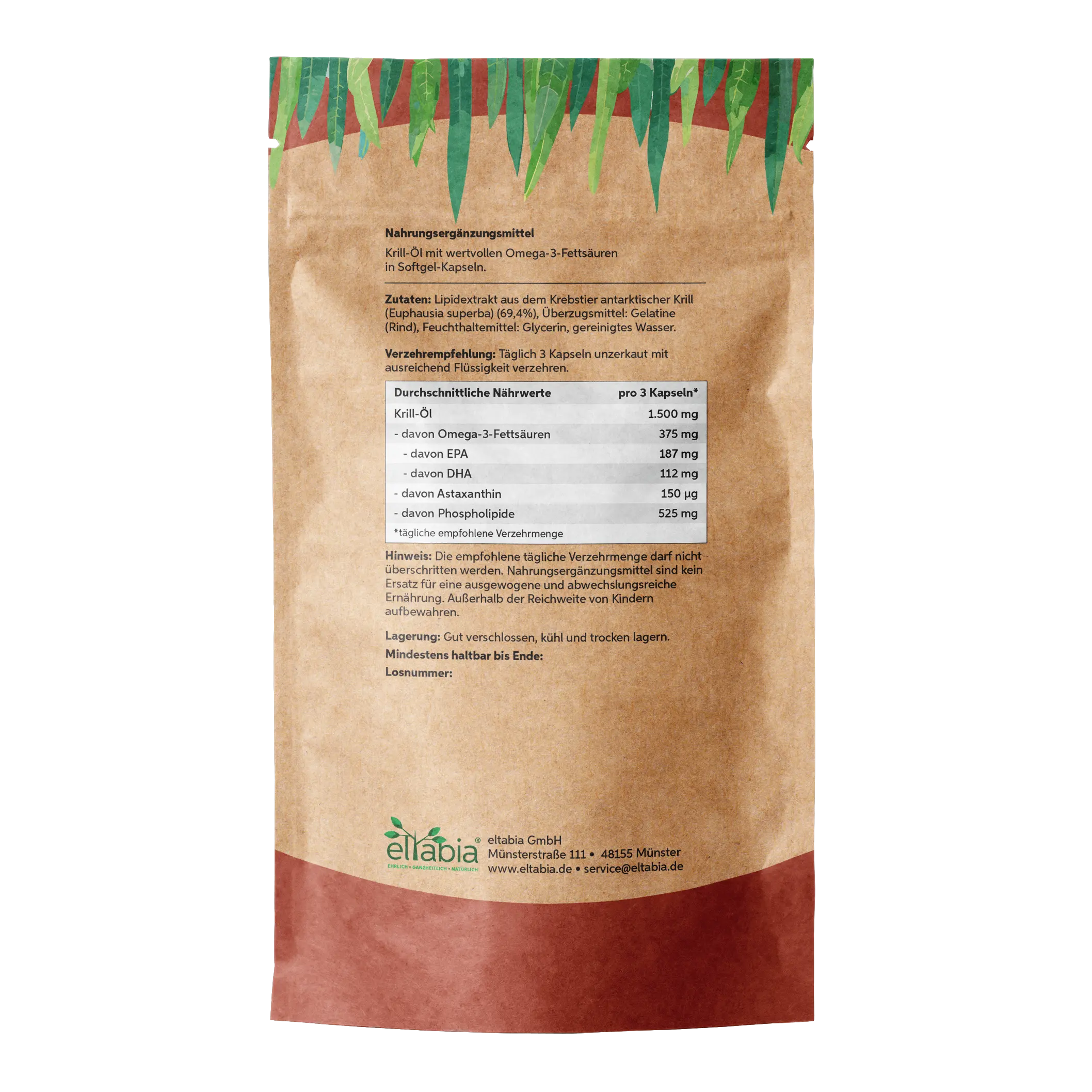 Krillöl Kapseln Eltabia