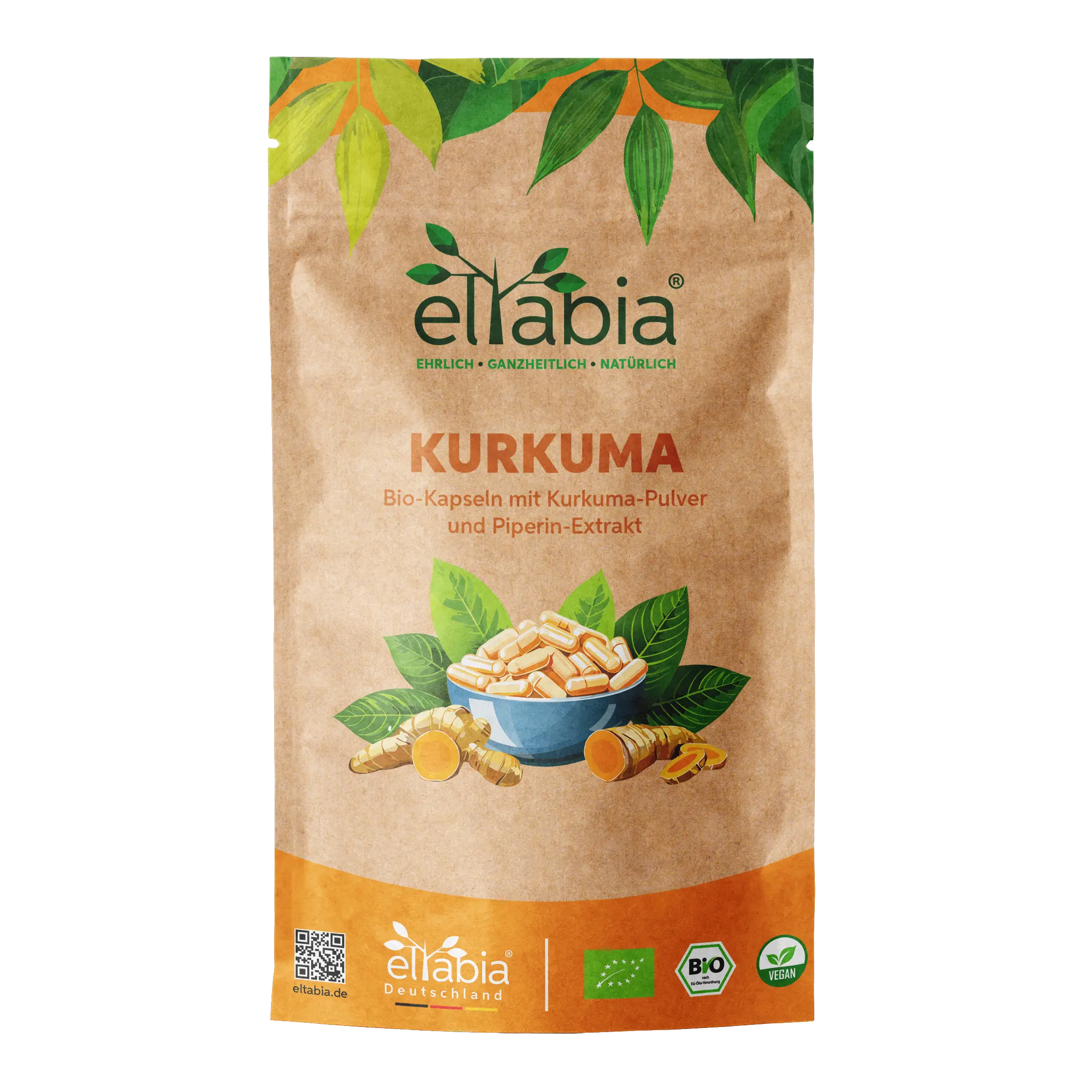 Bio Kurkuma Piperin Kapseln Eltabia