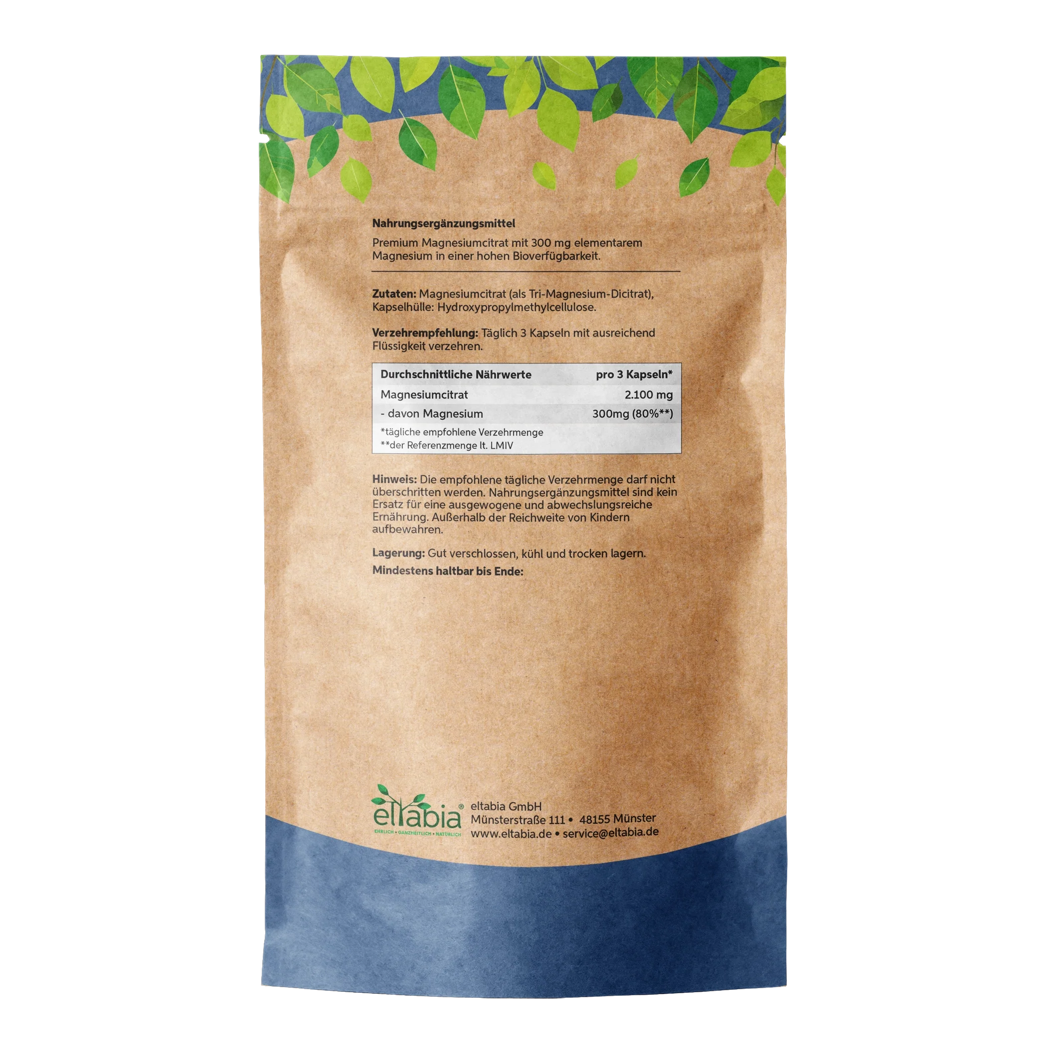 Magnesiumcitrat Kapseln Eltabia