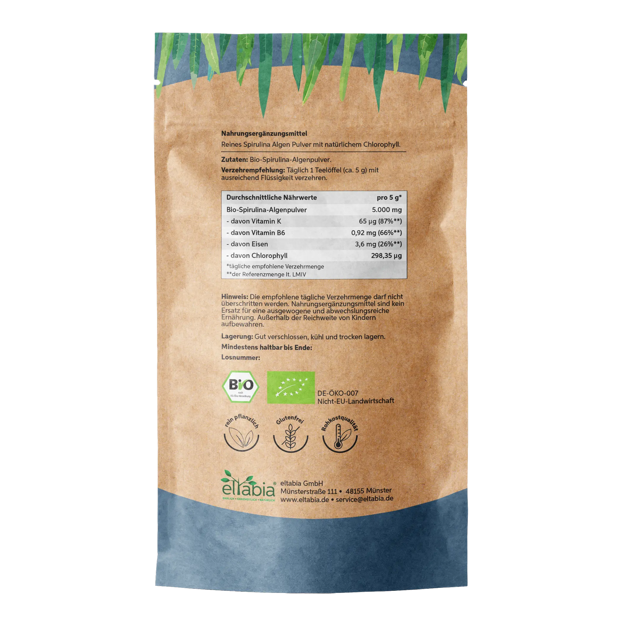 Bio Spirulina Pulver Eltabia