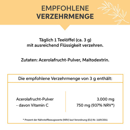 Acerola Pulver -Vitamin C Eltabia