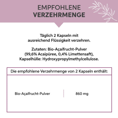 Bio Açaí Kapseln Eltabia