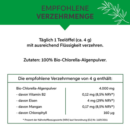 Bio Chlorella Pulver Eltabia