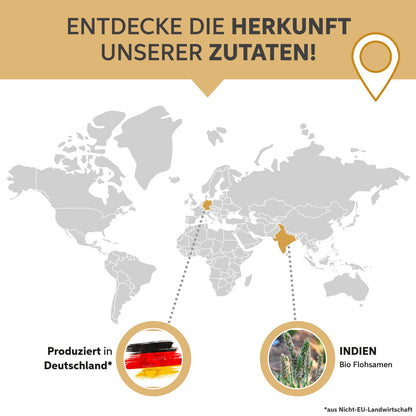 Bio Flohsamenschalen Pulver - 99% Reinheit Eltabia