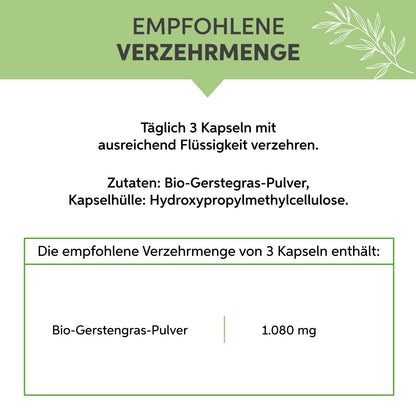 Bio Gerstengras Kapseln Eltabia