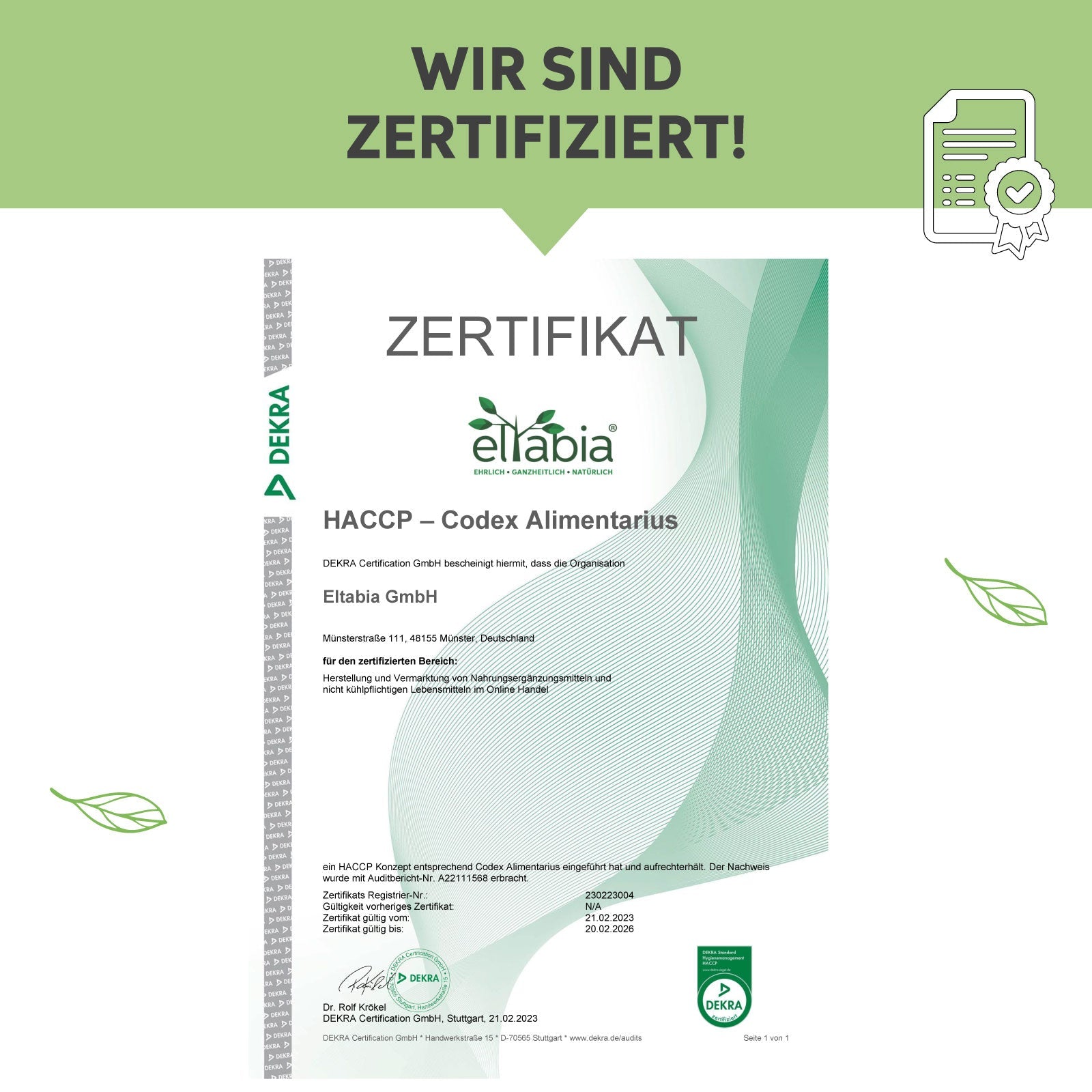 Bio Gerstengras Kapseln Eltabia