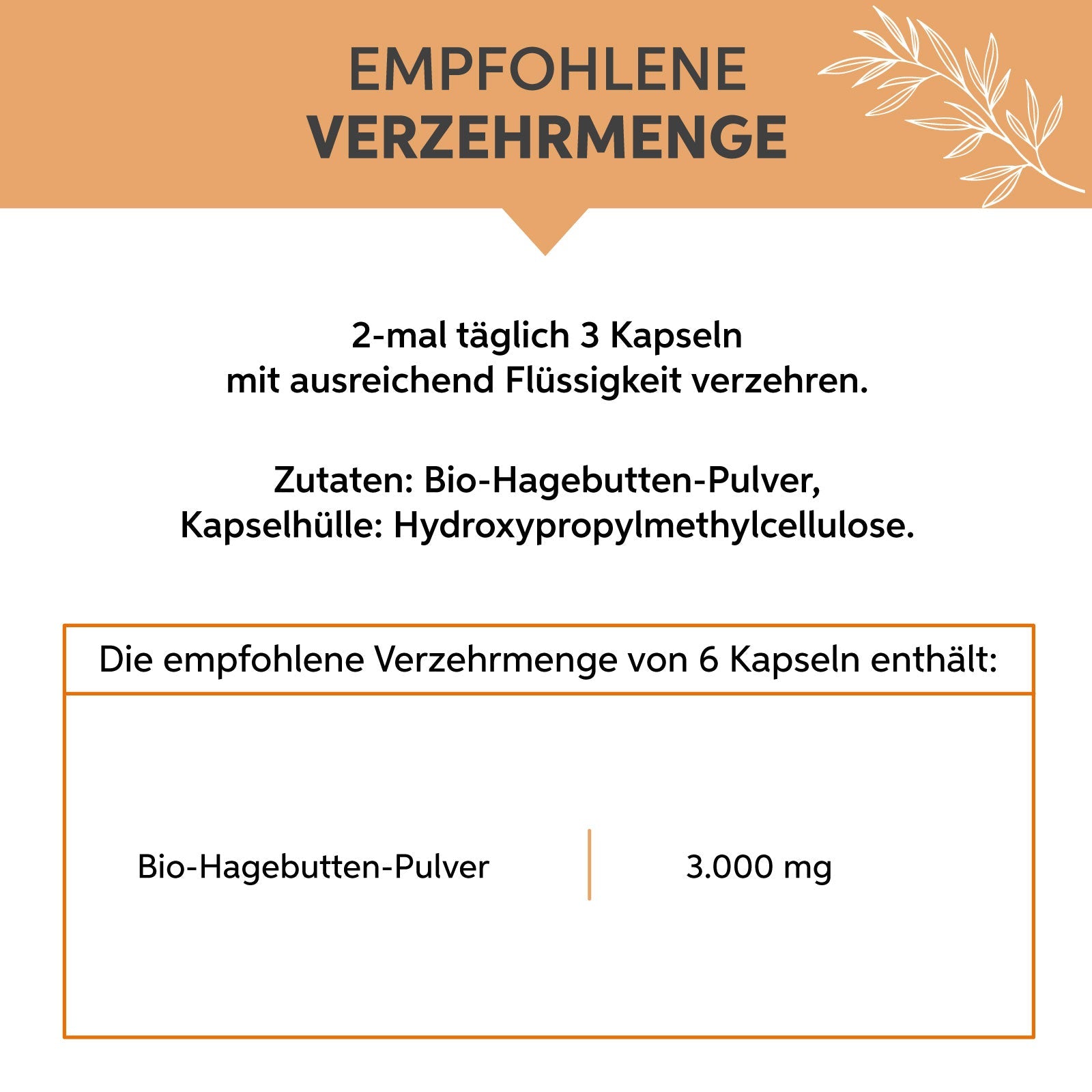 Bio Hagebutten Kapseln Eltabia