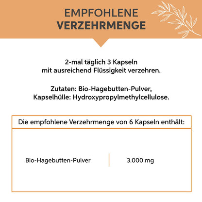 Bio Hagebutten Kapseln Eltabia