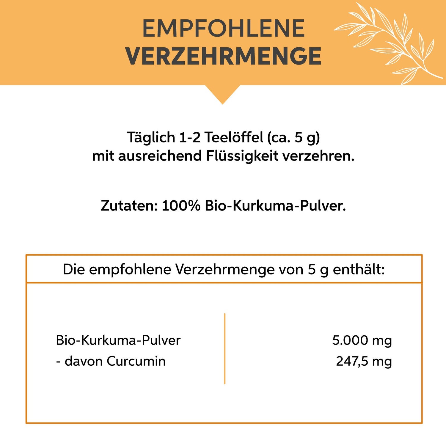 Bio Kurkuma Pulver Eltabia