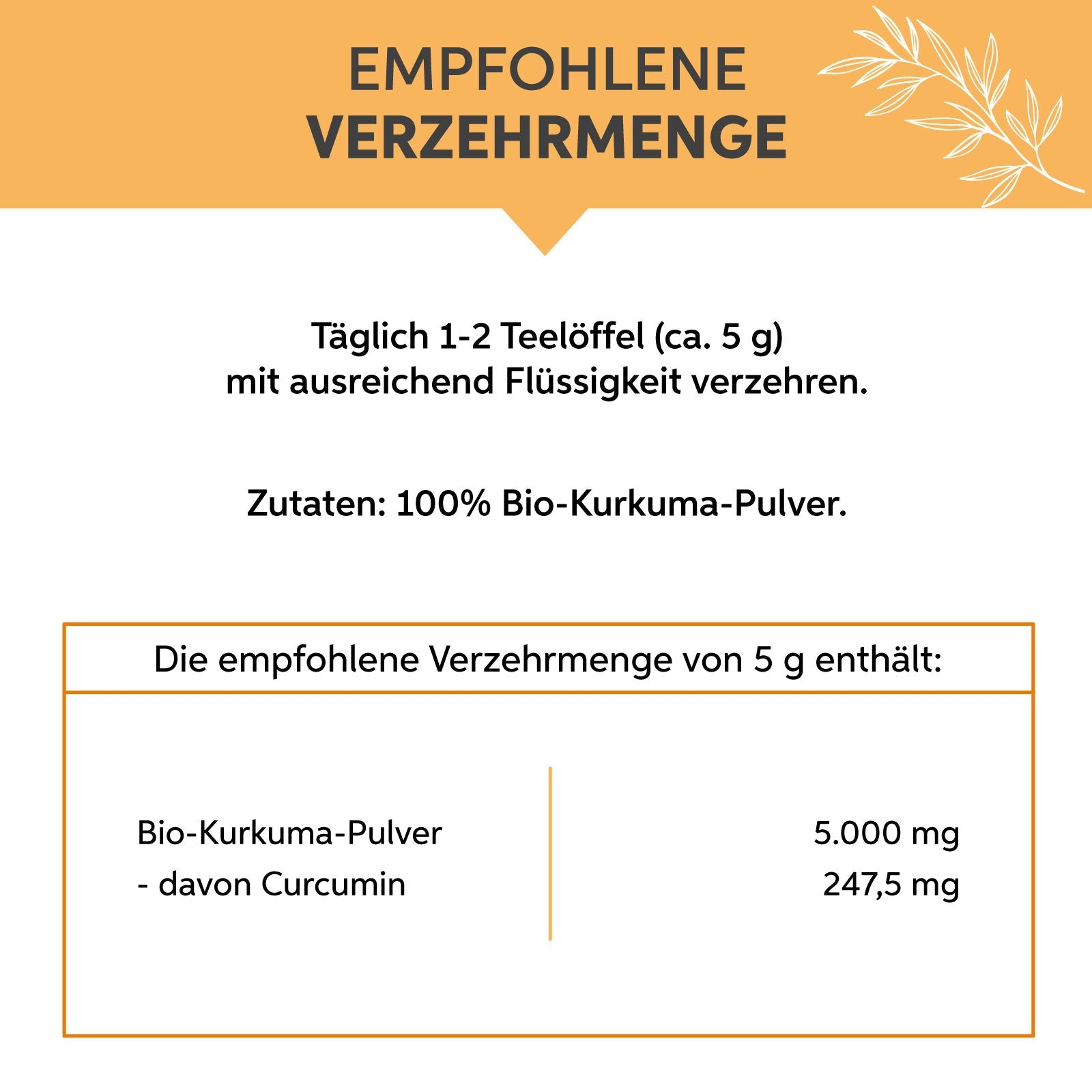 Bio Kurkuma Pulver Eltabia