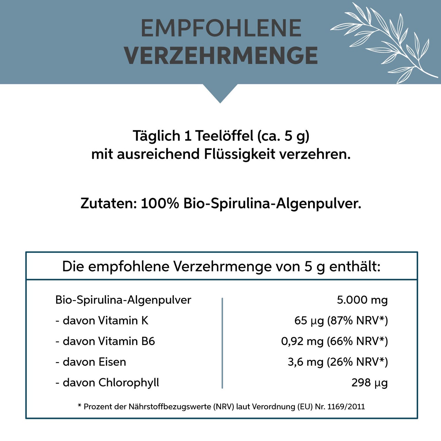 Bio Spirulina Pulver Eltabia