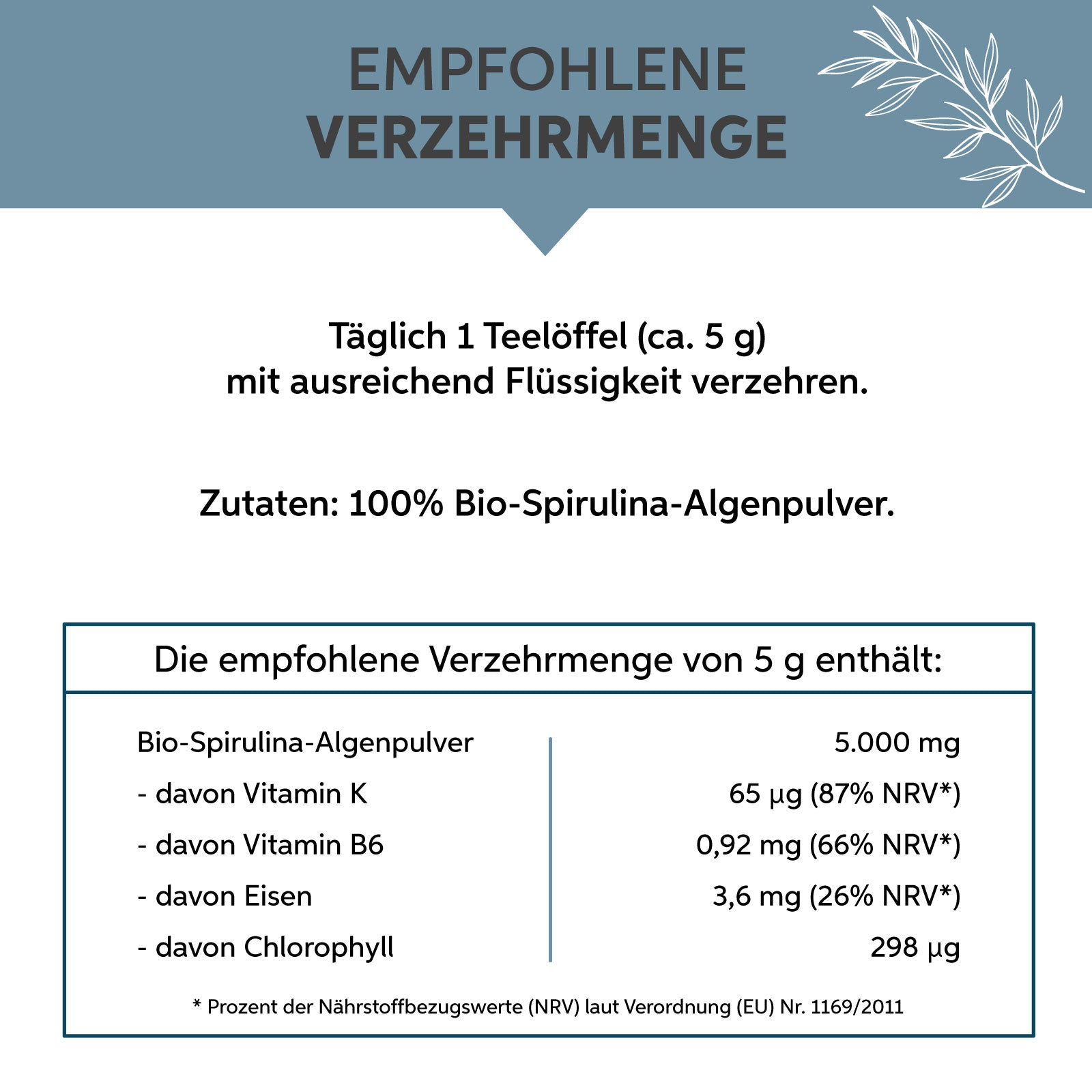 Bio Spirulina Pulver Eltabia