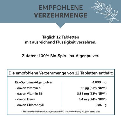 Bio Spirulina Presslinge Eltabia