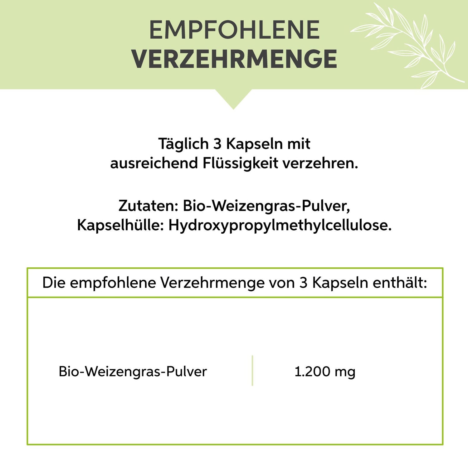 Bio-Weizengras Kapseln Eltabia