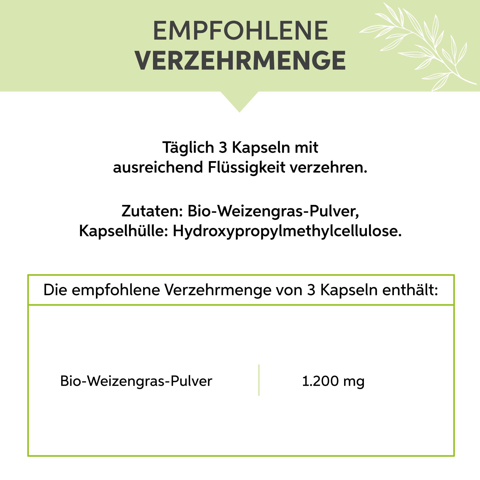 Bio-Weizengras Kapseln Eltabia