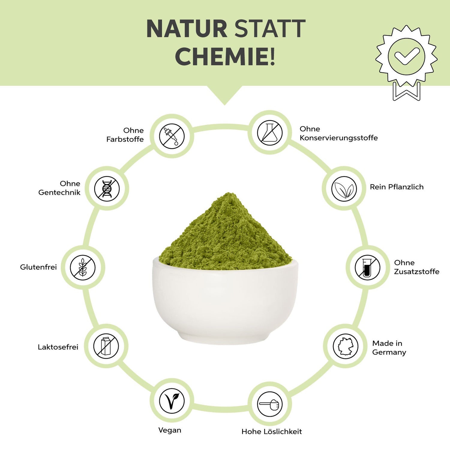 Bio-Weizengras Pulver Eltabia