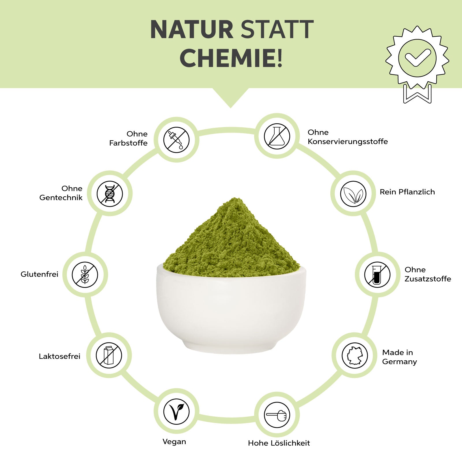 Bio-Weizengras Pulver Eltabia