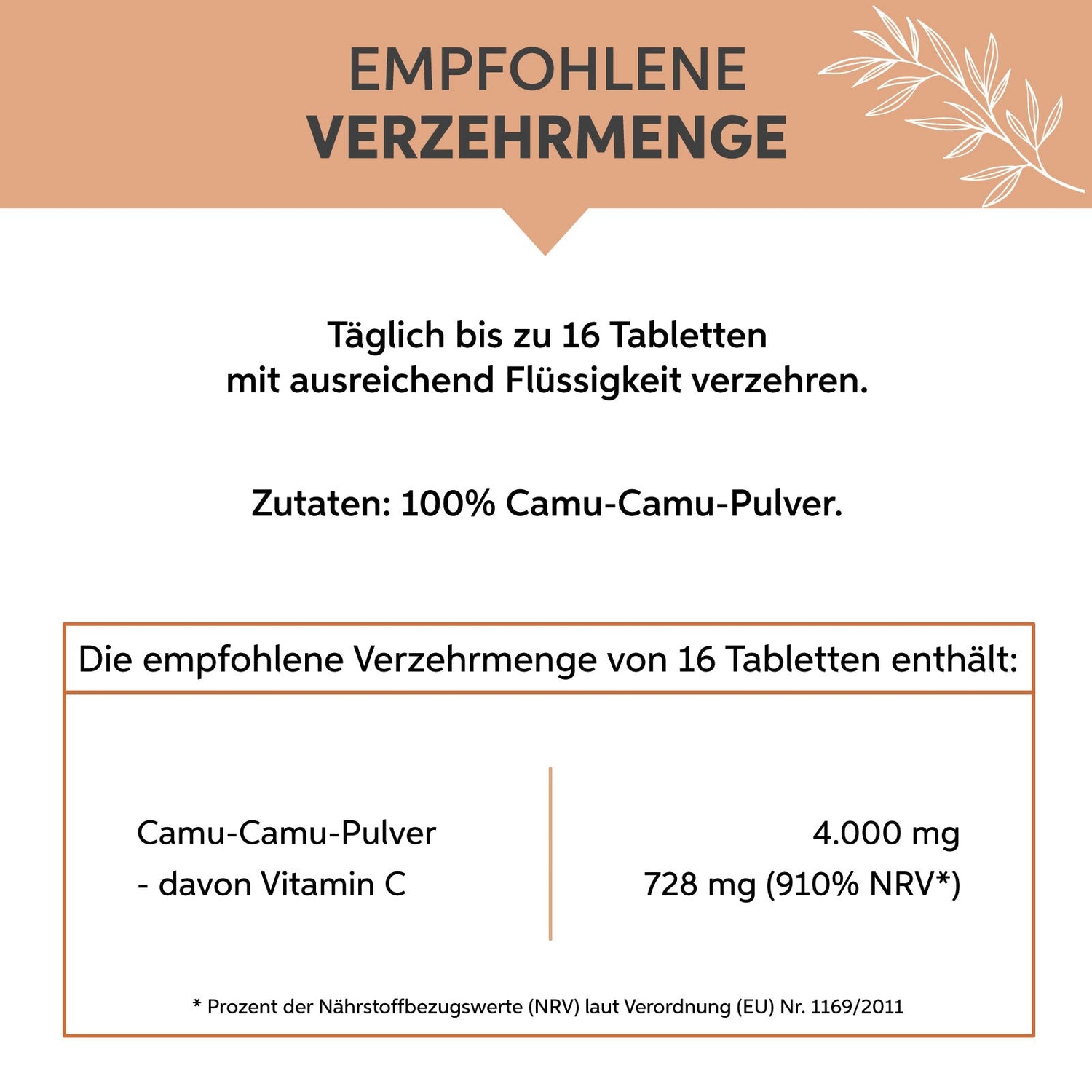 Camu Camu Presslinge Eltabia