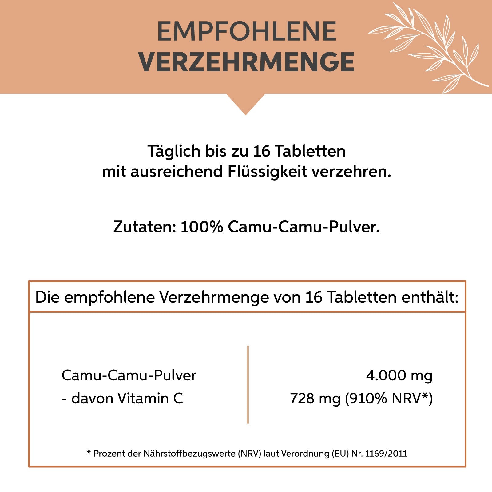 Camu Camu Presslinge Eltabia