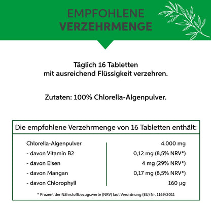 Bio Chlorella Presslinge Eltabia