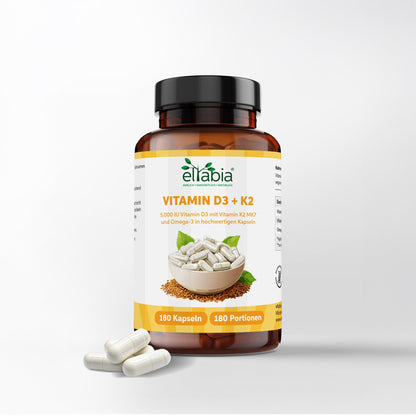 Vitamin D3 + K2 + Omega 3 Kapseln Eltabia