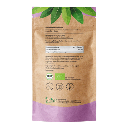 Bio Açaí Kapseln Eltabia