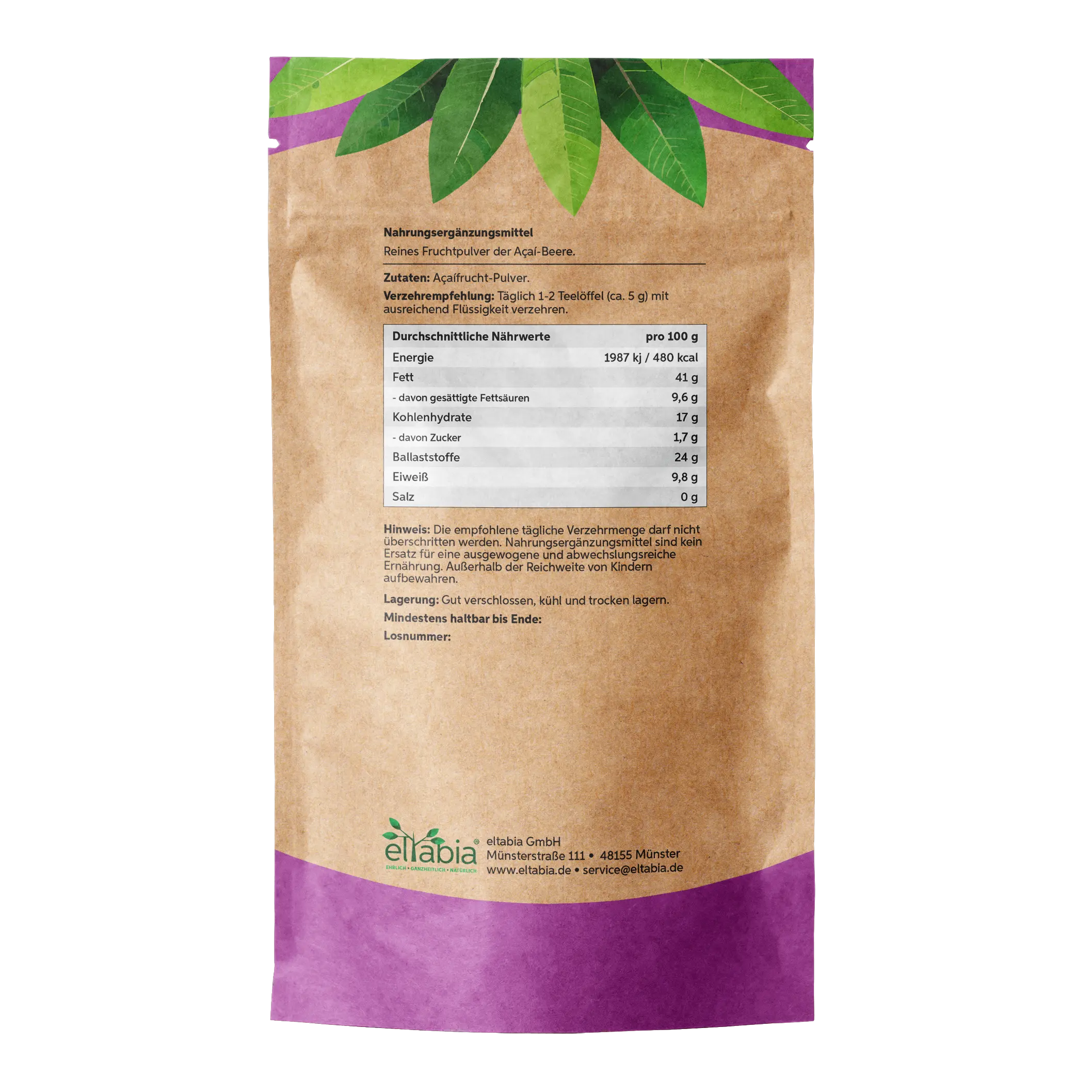 Açaí Pulver Eltabia