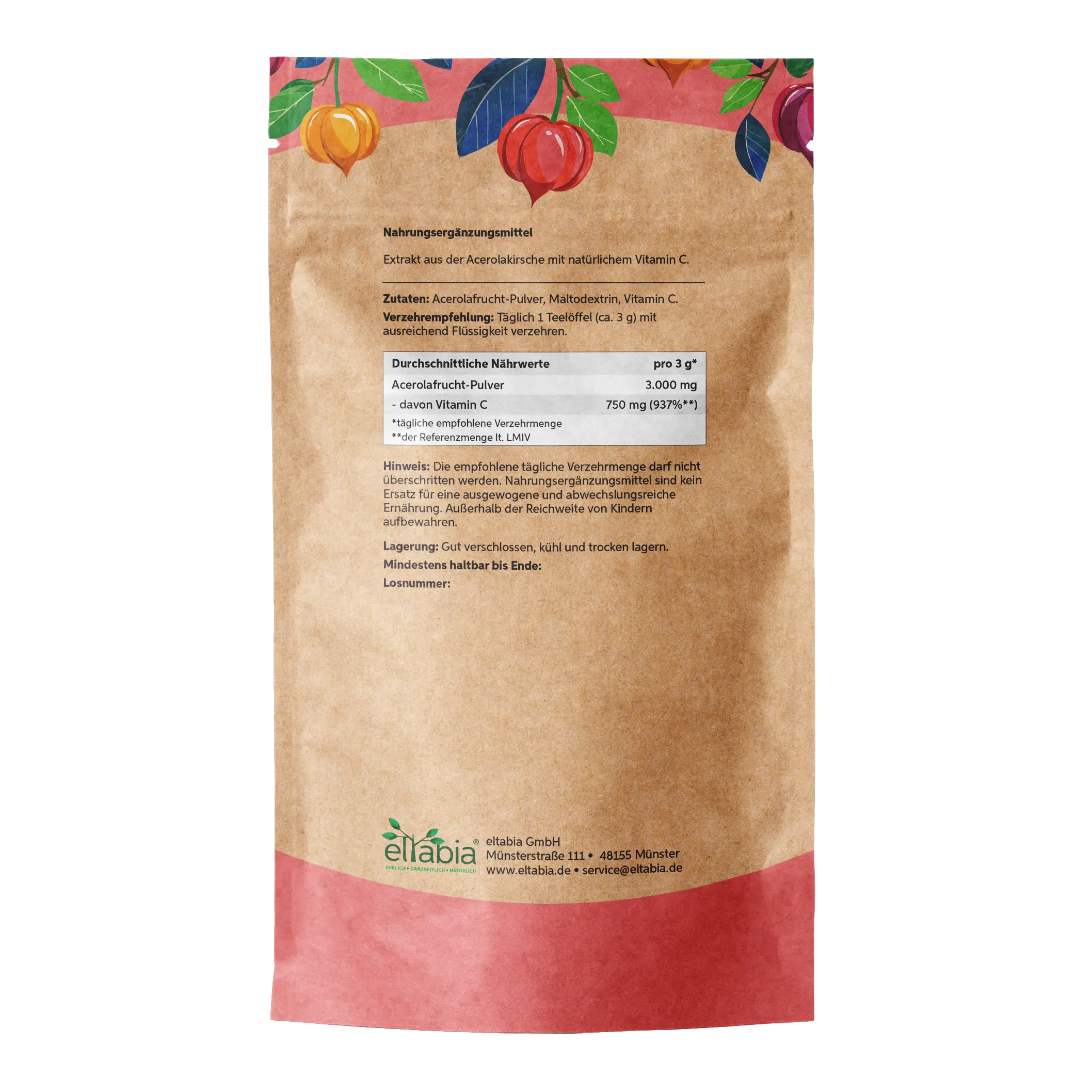 Acerola Pulver -Vitamin C Eltabia