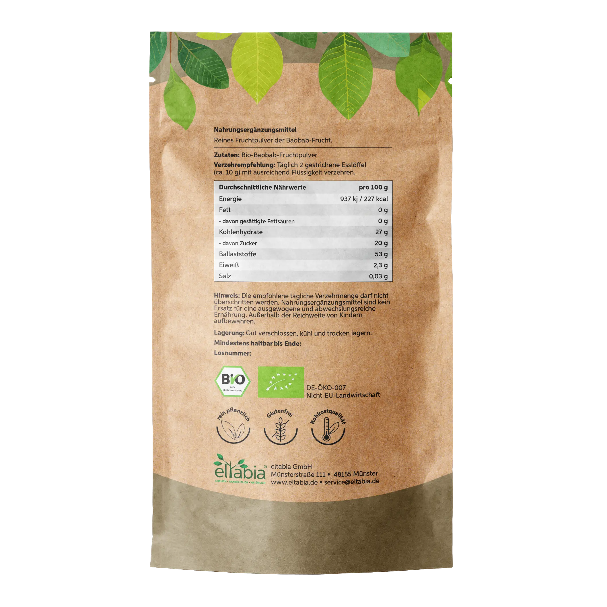 Bio-Baobab Pulver Eltabia