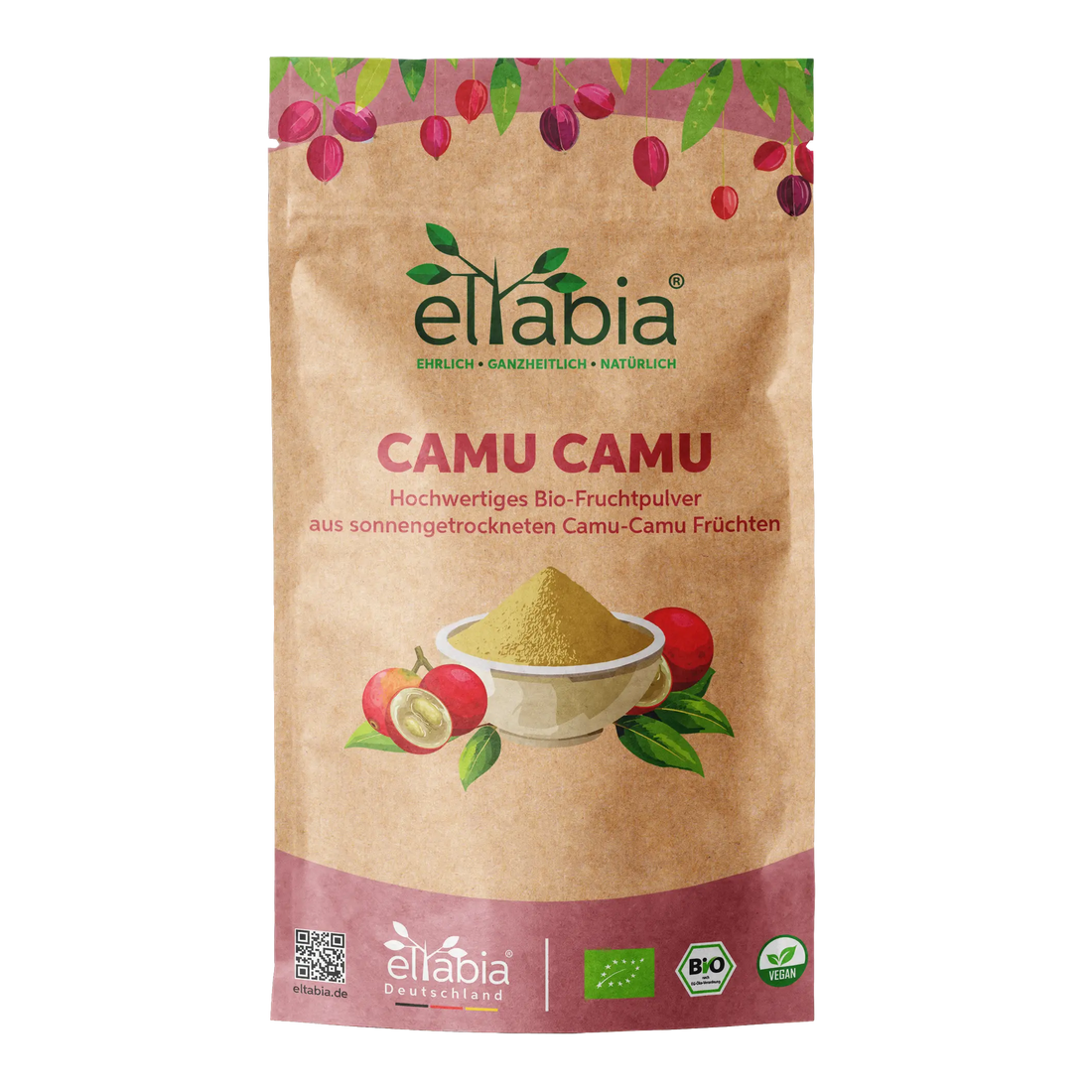 Bio-Camu Camu Pulver - Sonnengetrocknet Eltabia