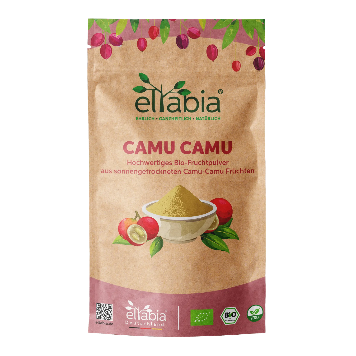 Bio-Camu Camu Pulver - Sonnengetrocknet Eltabia