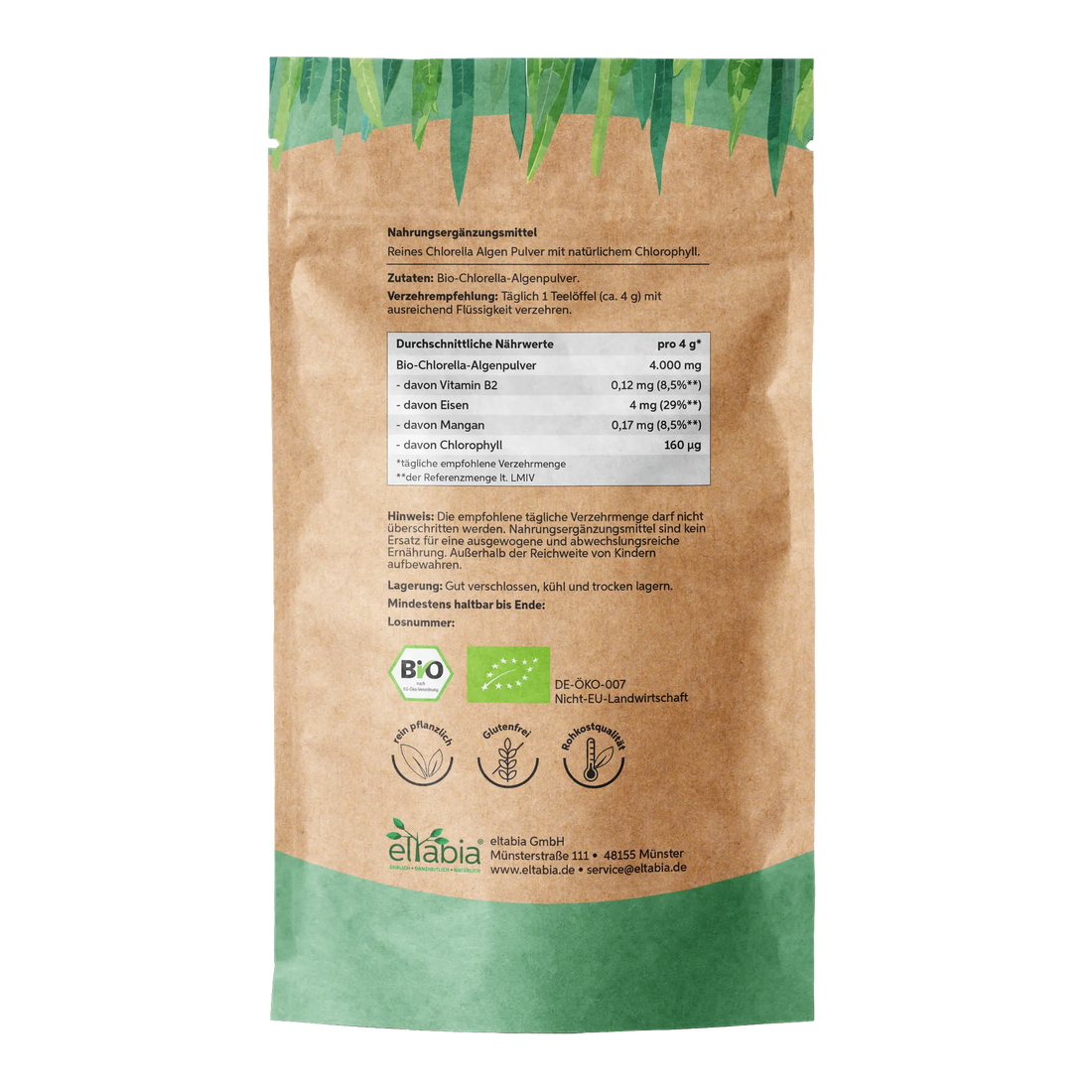 Bio Chlorella Pulver Eltabia