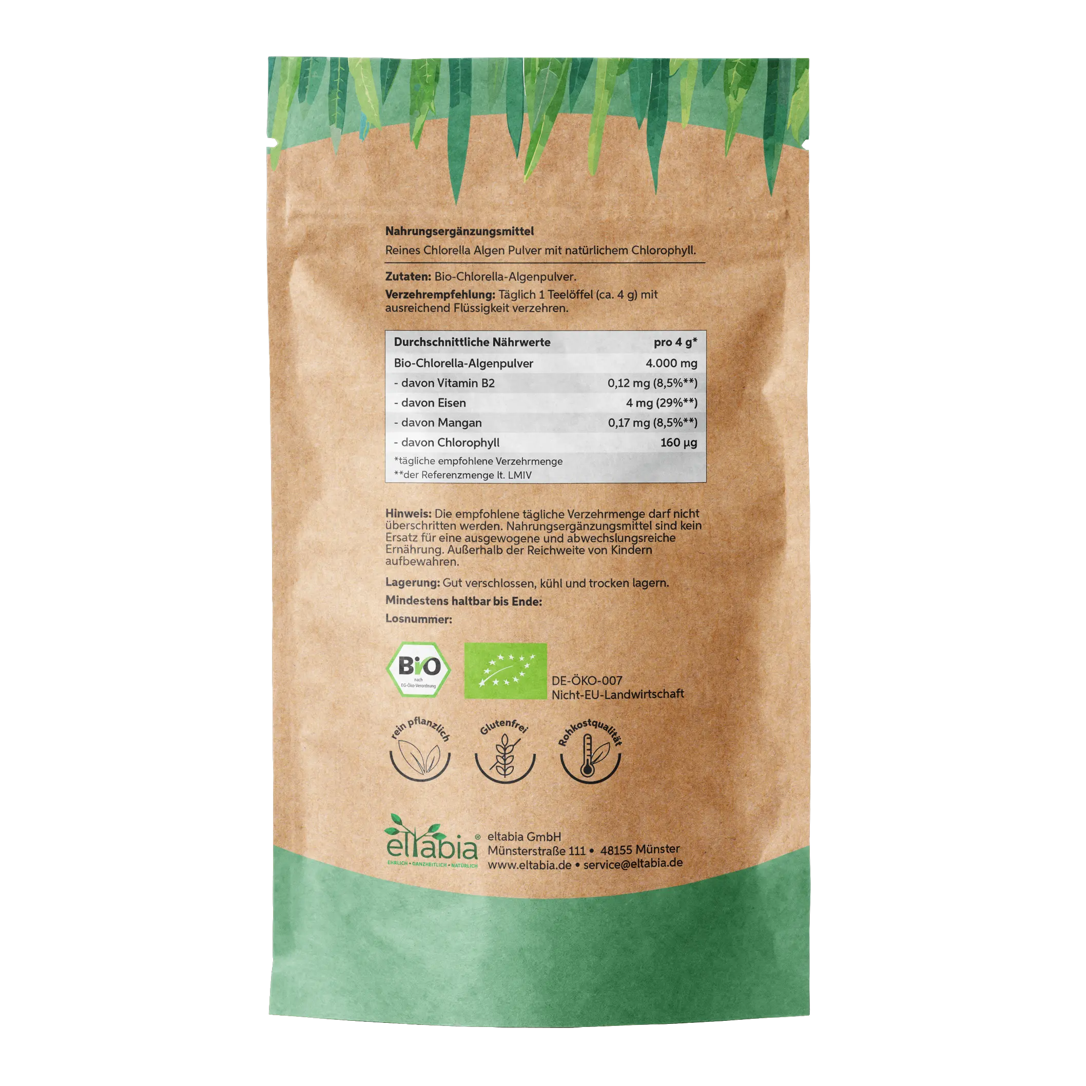 Bio Chlorella Pulver Eltabia