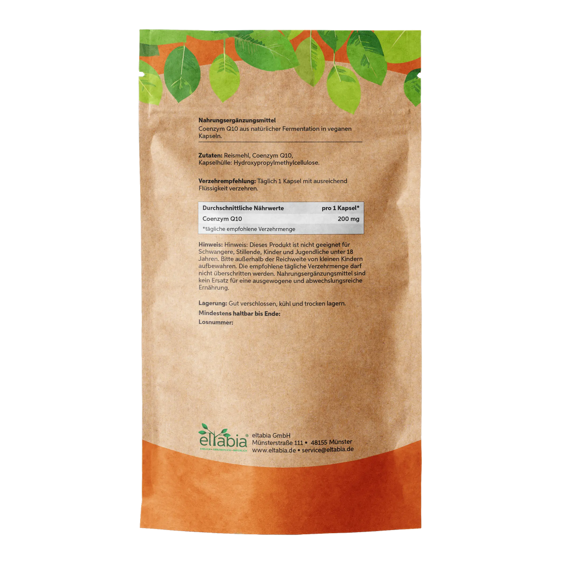Coenzym Q10 Kapsel hochdosiert 200mg/Kapsel Eltabia