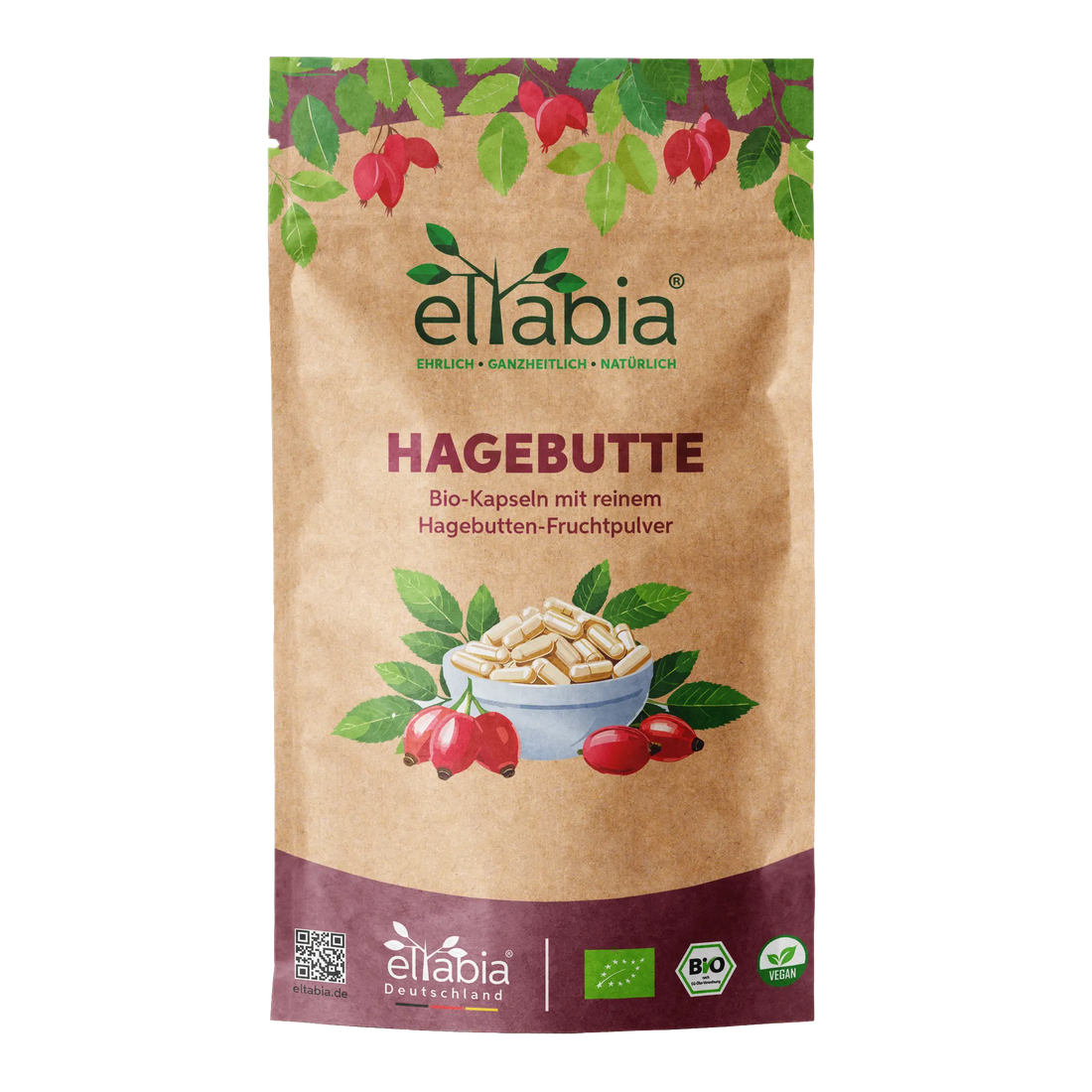 Bio Hagebutten Kapseln Eltabia