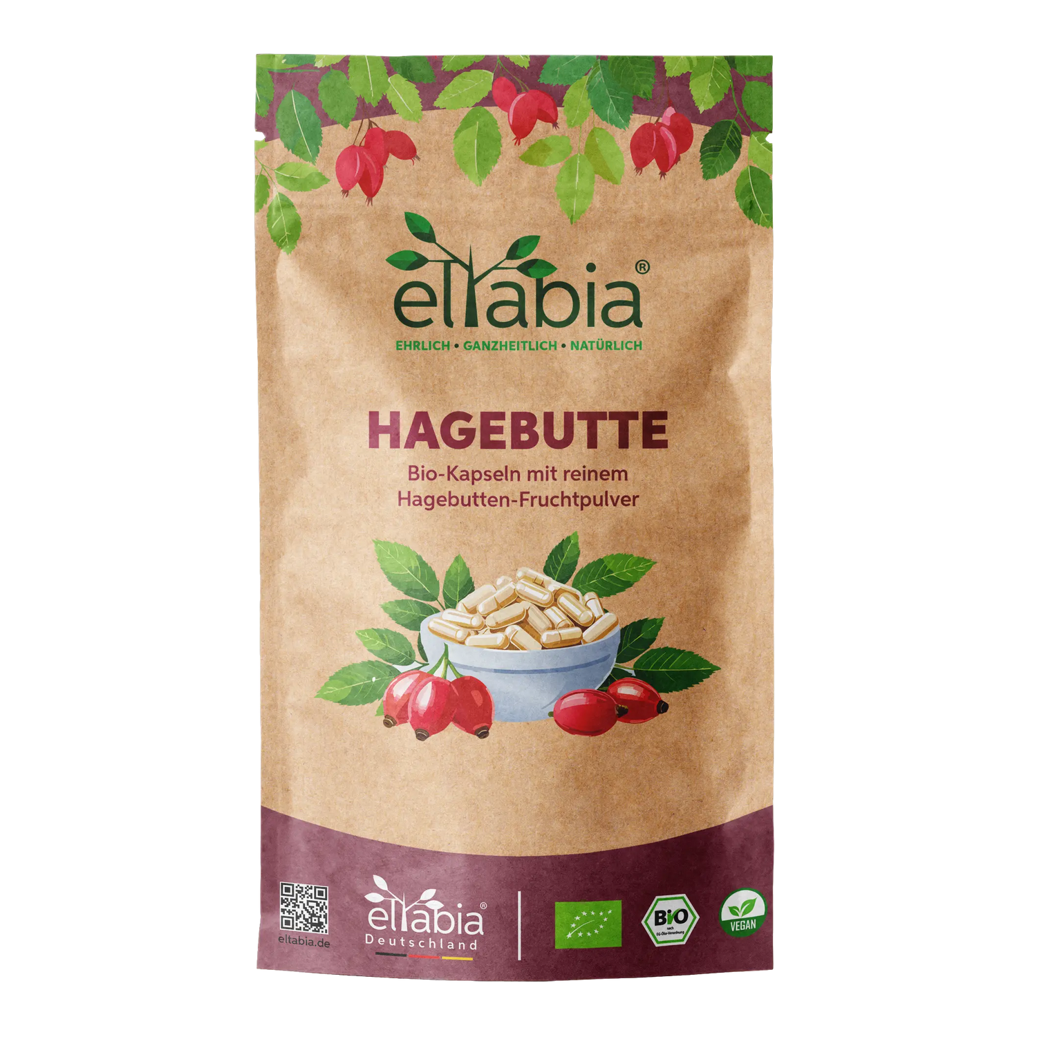 Bio Hagebutten Kapseln Eltabia