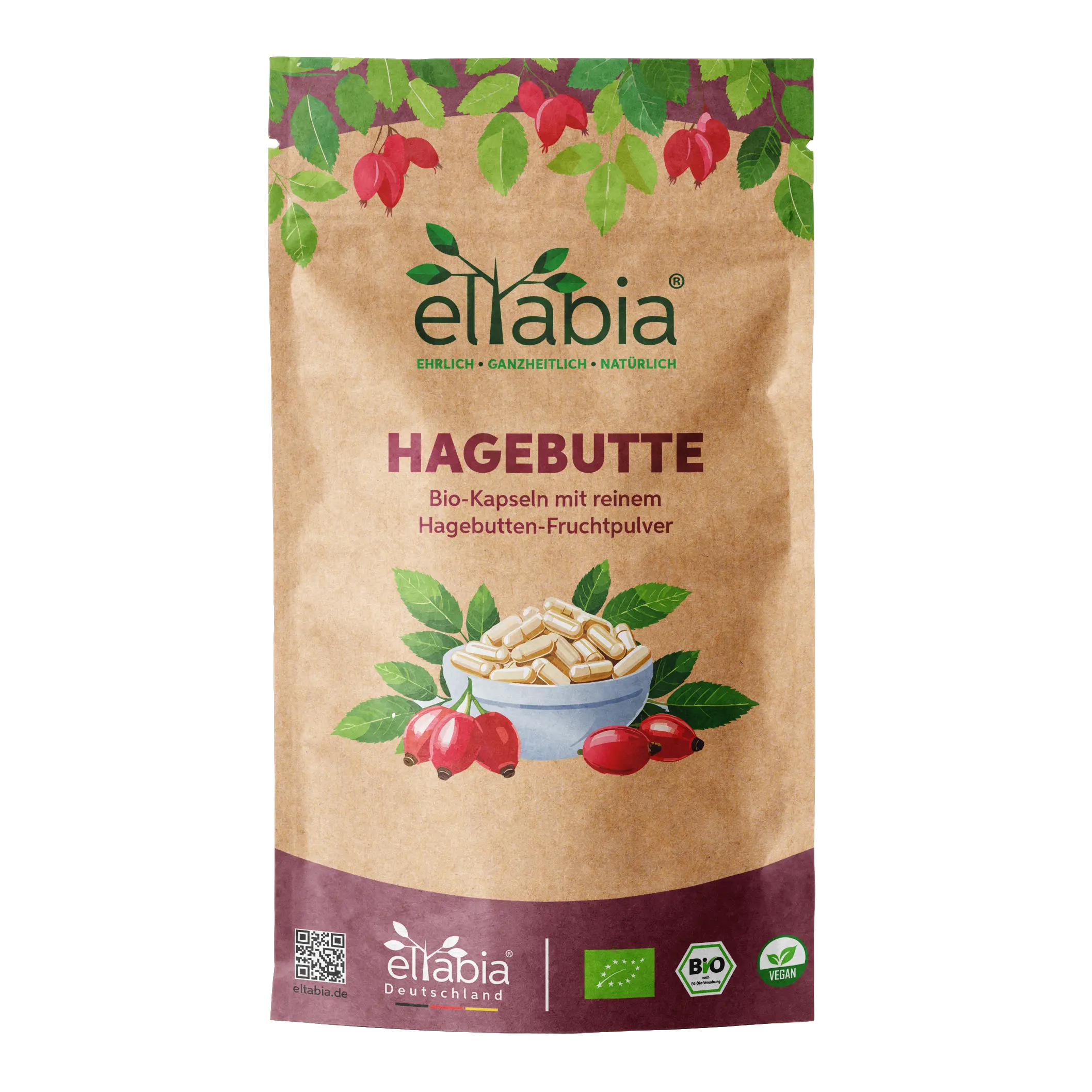 Bio Hagebutten Kapseln Eltabia