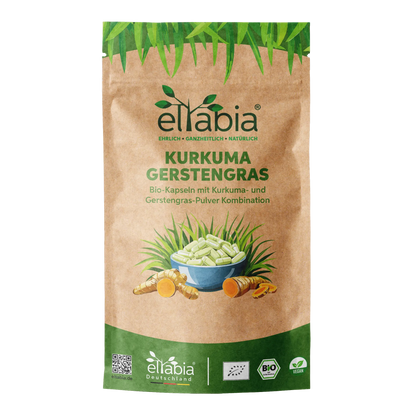 Bio Kurkuma Gerstengras Kapseln Eltabia