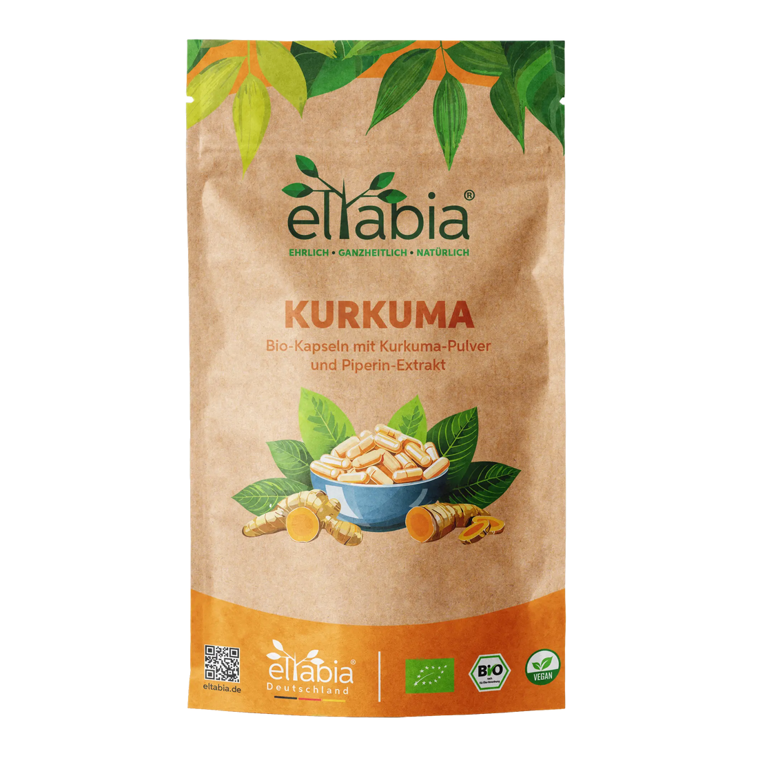 Bio Kurkuma Piperin Kapseln Eltabia