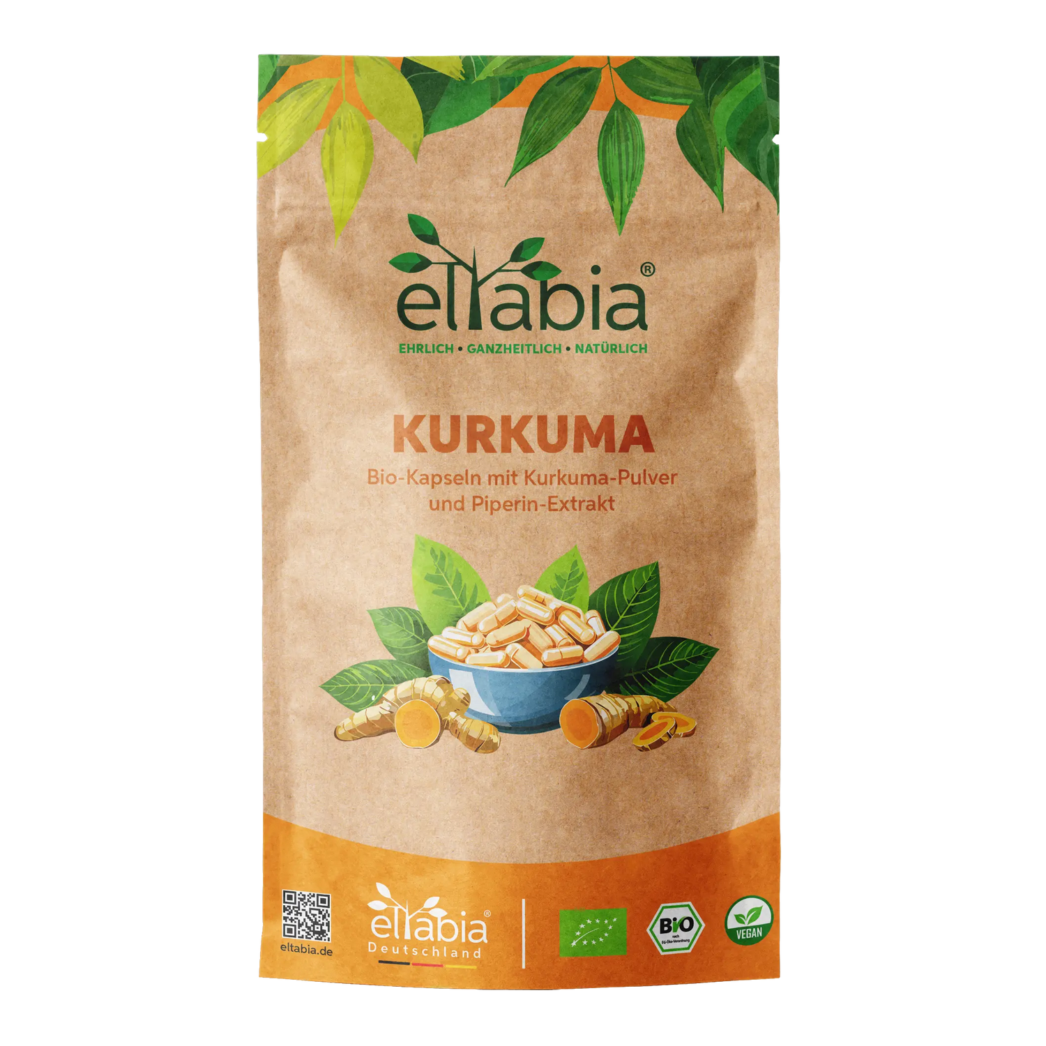 Bio Kurkuma Piperin Kapseln Eltabia