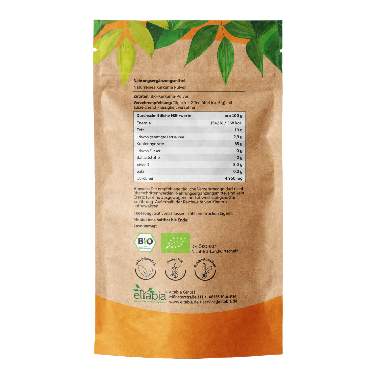 Bio Kurkuma Pulver Eltabia