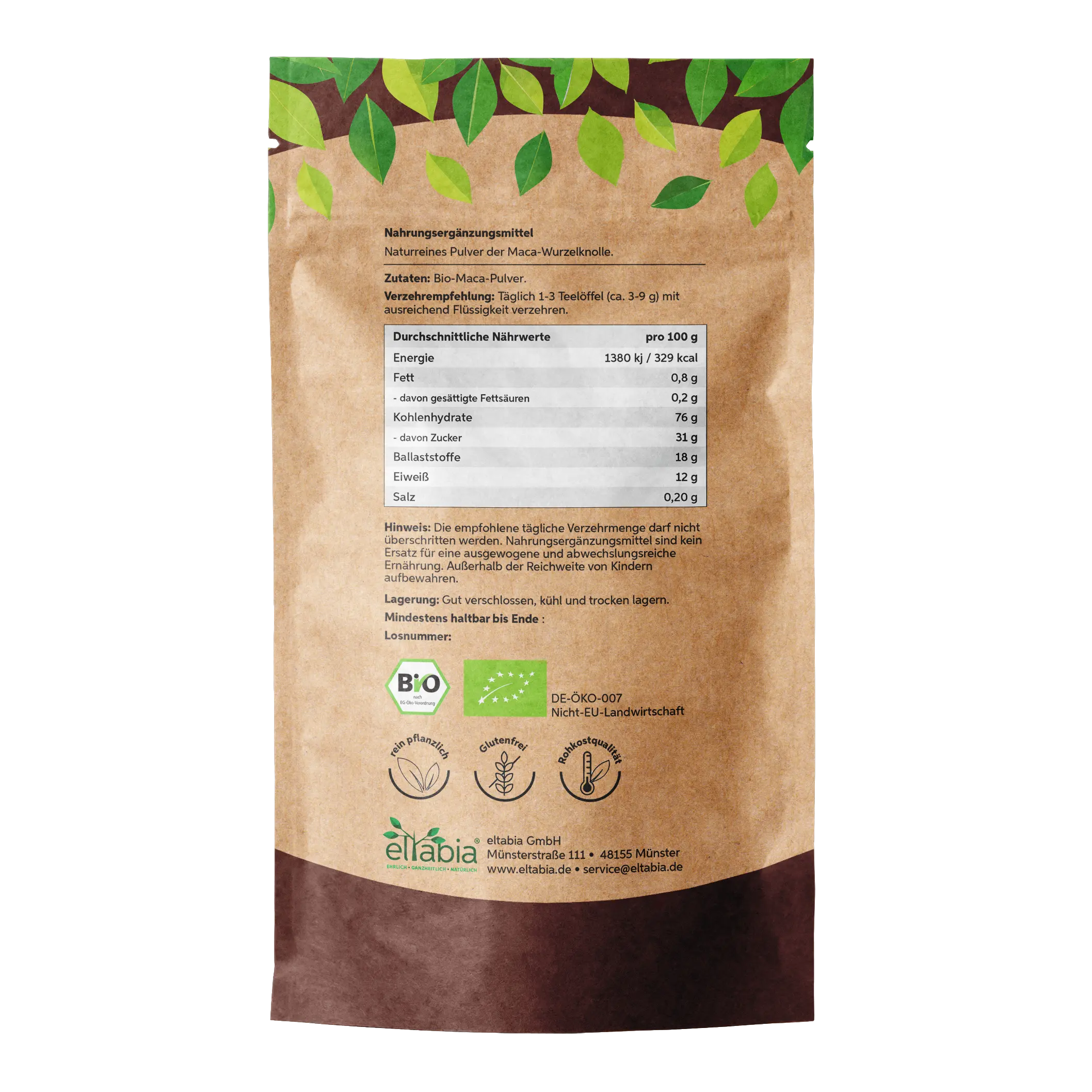 Bio Maca Pulver Eltabia