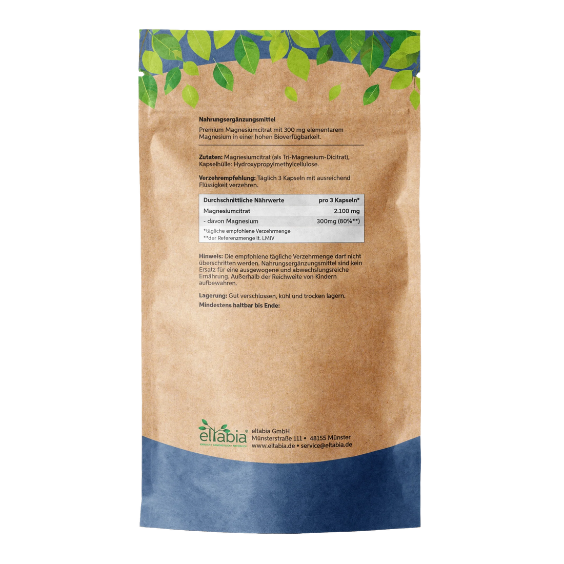 Magnesiumcitrat Kapseln Eltabia