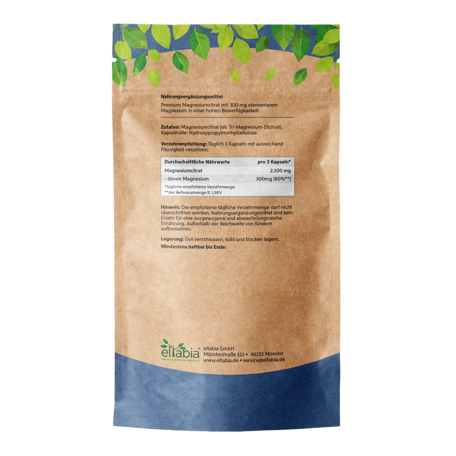 Magnesiumcitrat Kapseln Eltabia