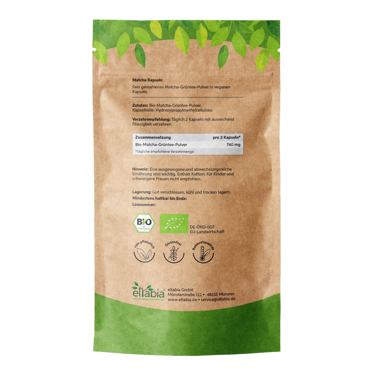 Bio-Matcha Kapseln Eltabia